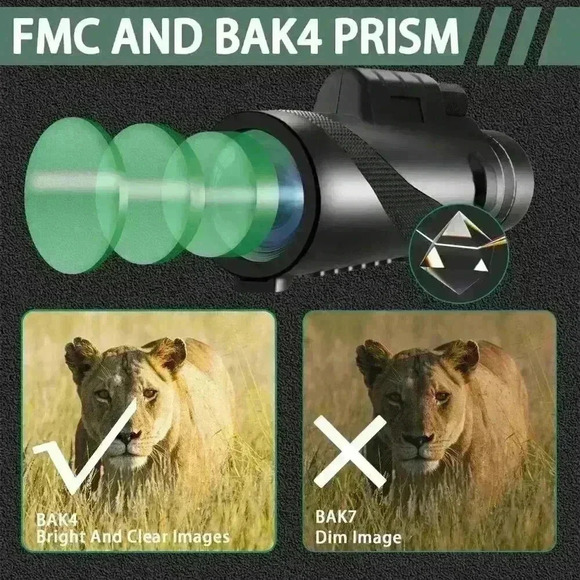 40X60 HD Monocular Telescope with Smartphone Holder and Tripod - NWT - Picture 4 of 7